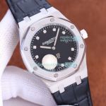 Copy Audemars Piguet Royal Oak 15500 SS Black Diamond Dial Watch